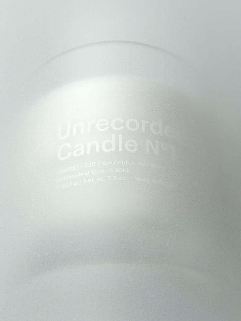 Unrecorded Candles.