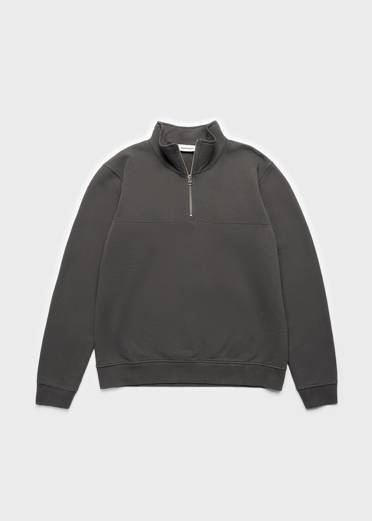 Half-Zip Sweater Charcoal - Front Men