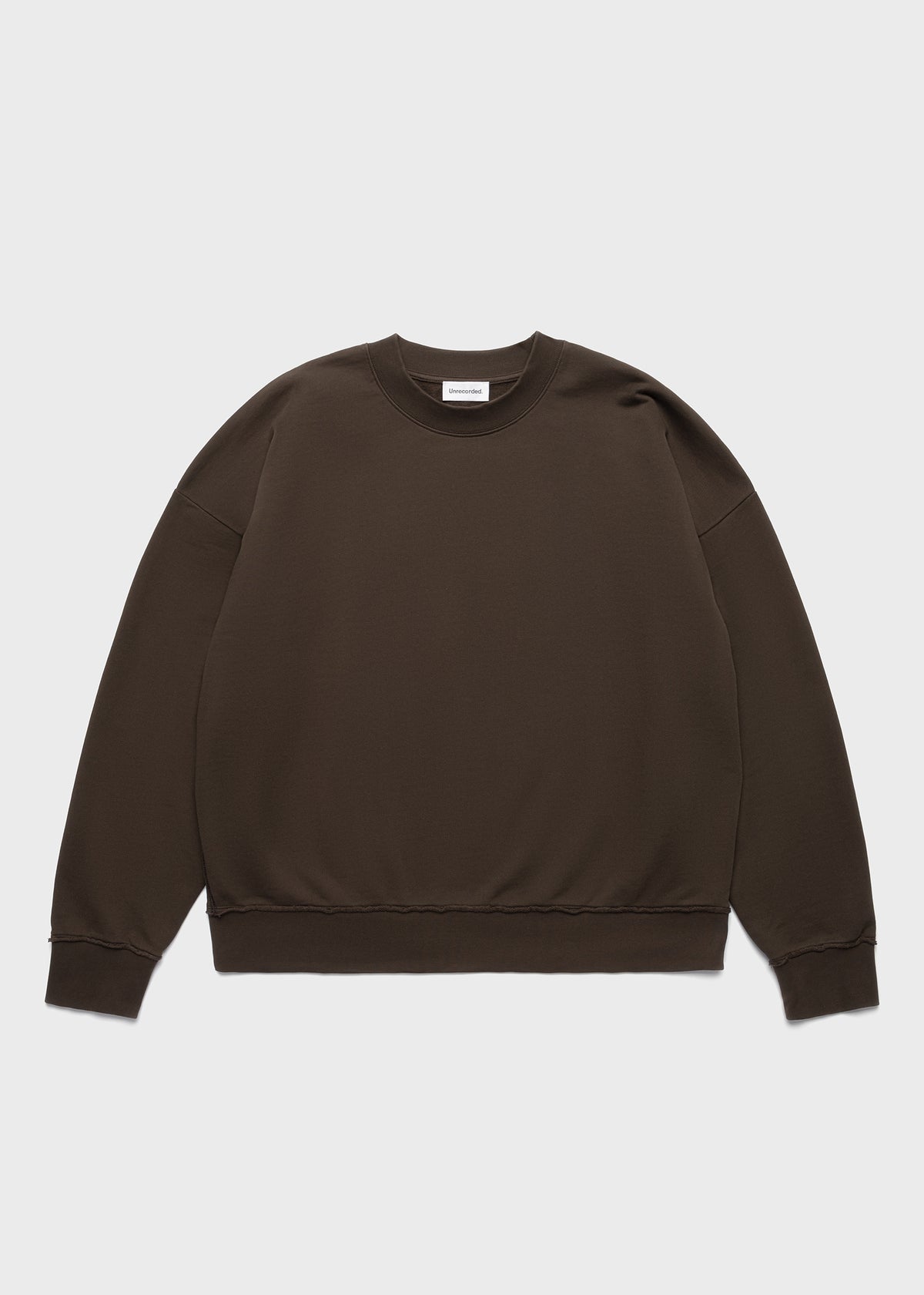 Oversized Frayed Sweater Brown - Alternate Men