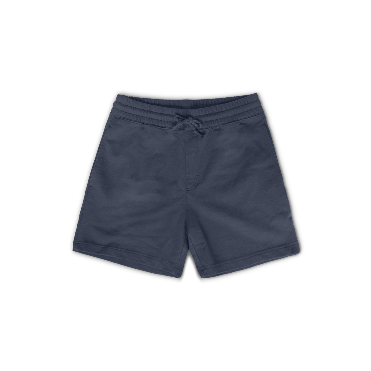 Sweatpant Short Navy made from Organic Cotton - Unrecorded - Front Women - Front Men