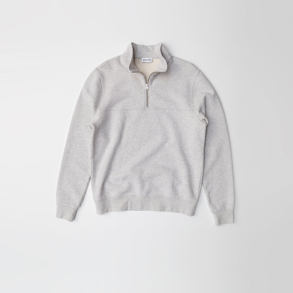 Half-Zip Sweater in Grey made from organic cotton -  Alternate Women - Front Men