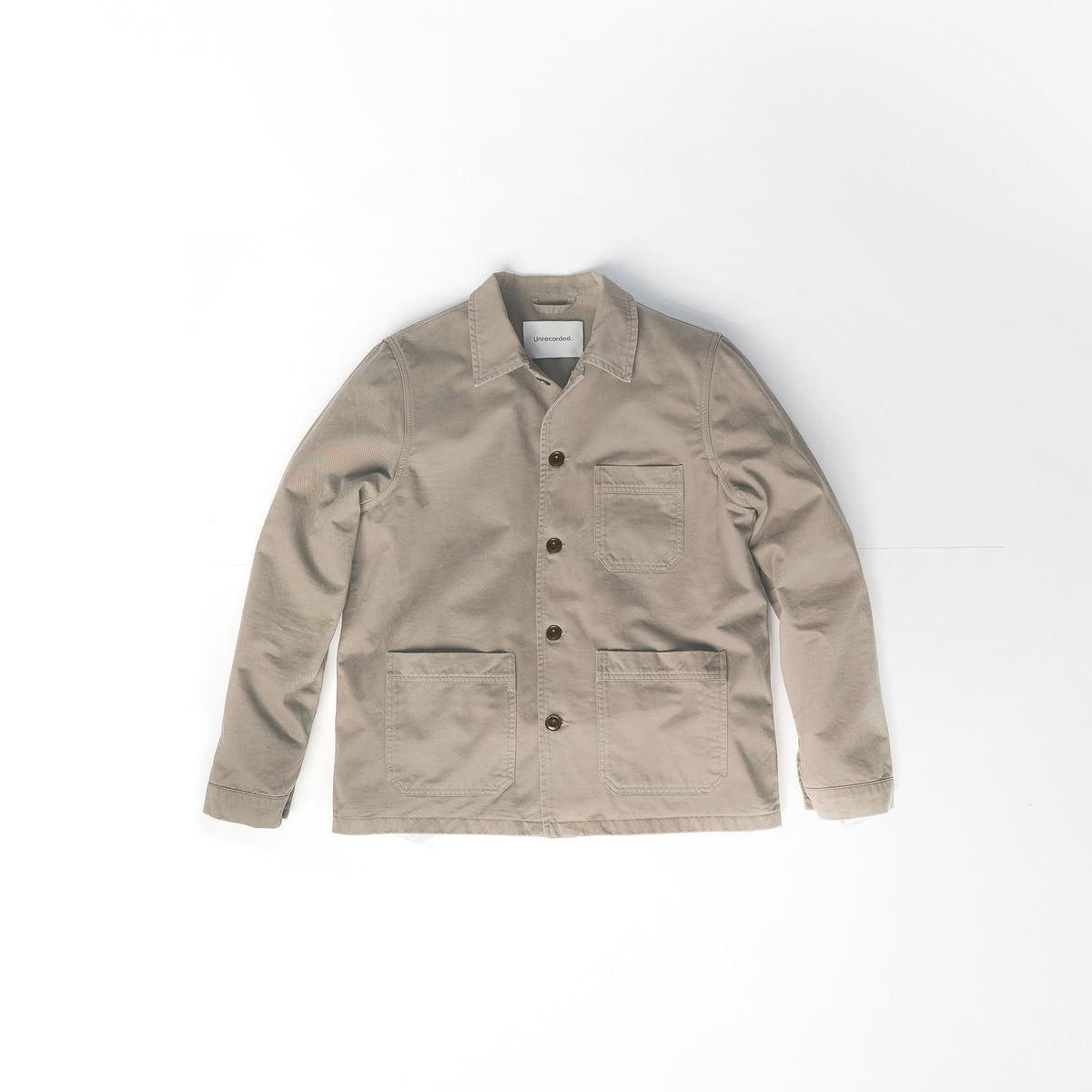 Worker Jacket in Khaki made from organic cotton - Front Men 