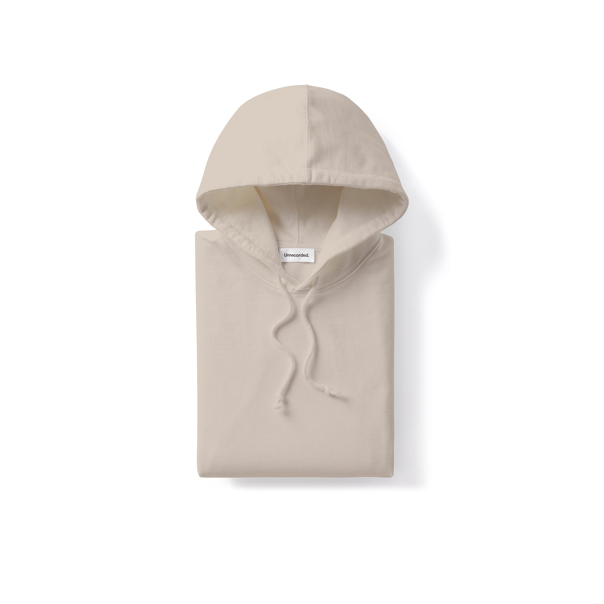 Hoodie in Khaki made from organic cottonm-  Front Men