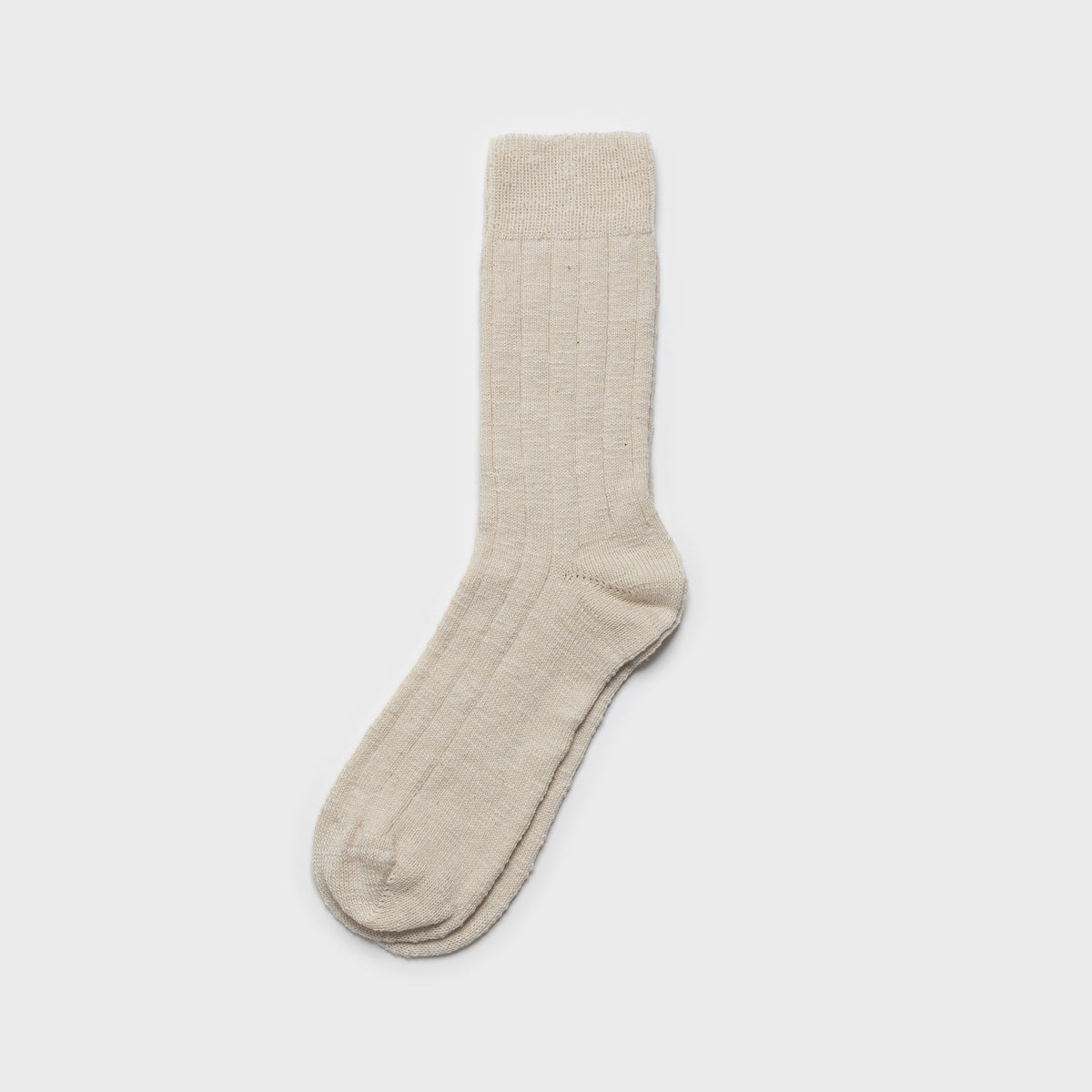 Flammé socks Off White knitted in Portugal from a cotton blend - Front Women - Front Men