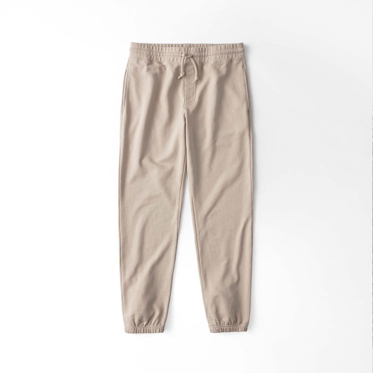 Sweatpant in Khaki made from organic cotton - Front Men - Front Women