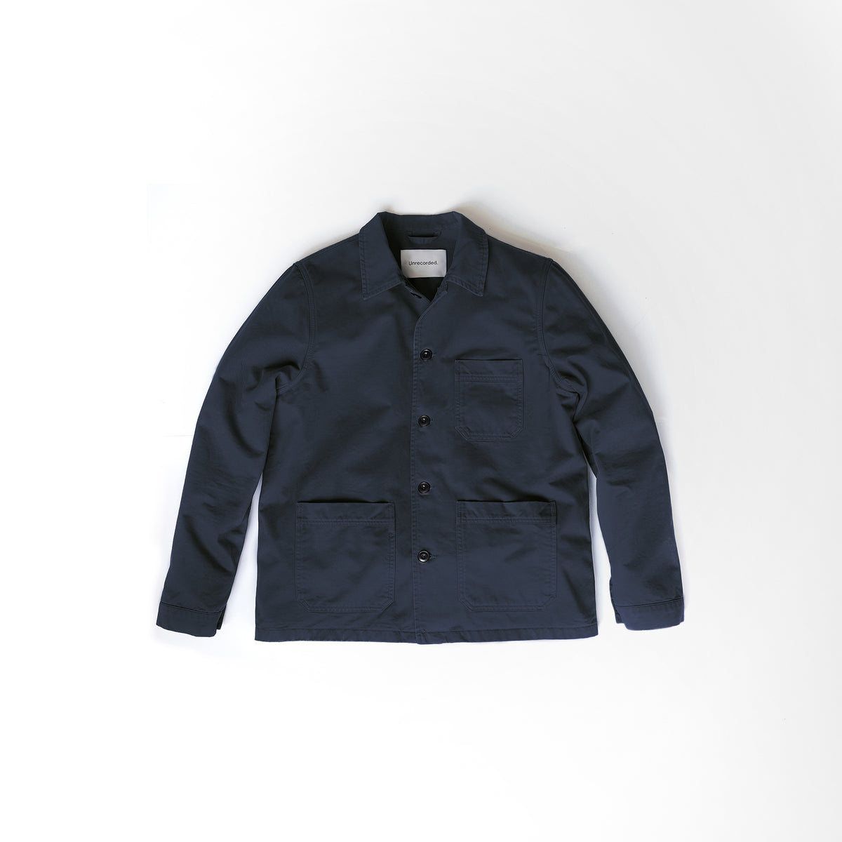Worker Jacket in Navy made from organic cotton - Front Men 