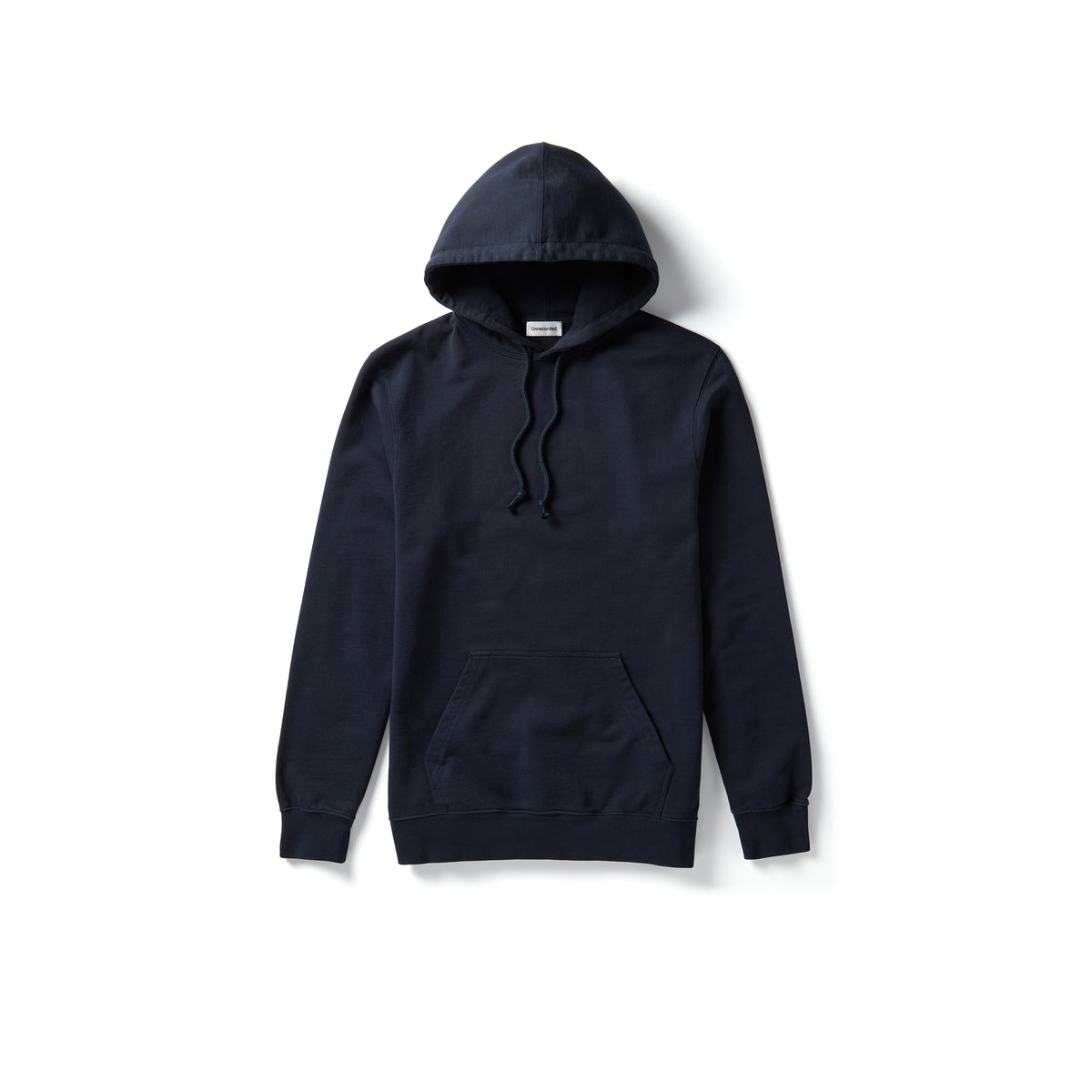 Hoodie in Navy made from organic cotton - Front Men - Front Women