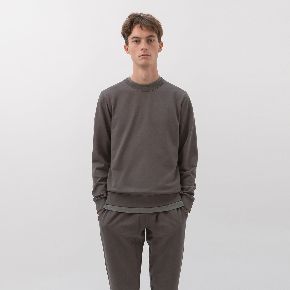 Sweater Charcoal made from Organic Cotton - Unrecorded - Alternate Men - Only Men